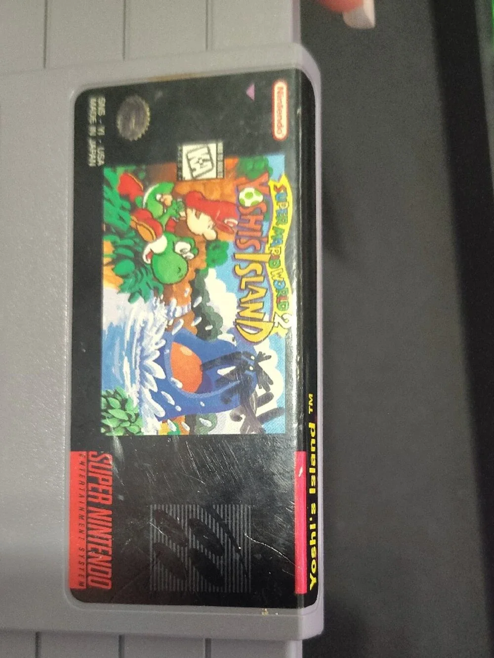 Nintendo Yoshi's Island Game Cartridge - Gray